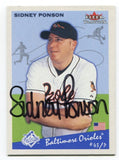 2002 Fleer Tradition Sidney Ponson Signed Card Baseball Autographed #155