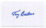 Tony Bartirome Signed 3x5 Index Card Autographed Baseball Pittsburgh Pirates