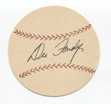 Dee Fondy Signed Paper Baseball Autographed Signature Chicago Cubs