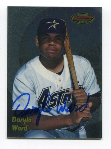 1998 Bowman's Best Daryle Ward Signed Card Baseball MLB Autographed AUTO #180