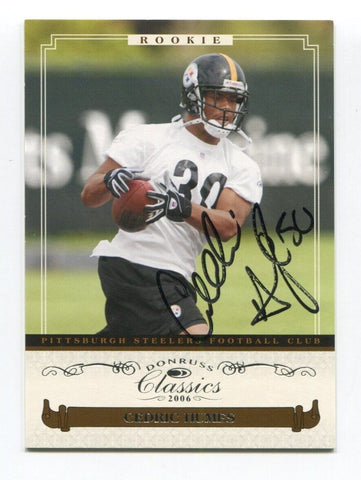 2006 Donruss Cedric Humes Signed Card Football NFL AUTO #124 Rookie /1499