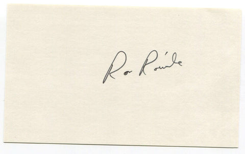 Ron Roenicke Signed 3x5 Index Card Autographed MLB Baseball Los Angeles Dodgers