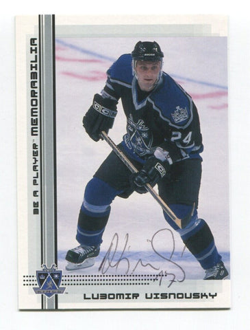 2000 Be A Player  Lubomir Visnovsky Signed Card Hockey Autograph AUTO #451 RC