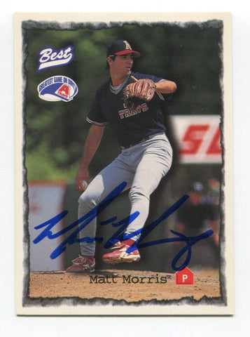 1997 Best Cards Matt Morris Signed Card Baseball Autograph MLB AUTO #17