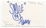 Tripping Daisy - Tom DeLaughter Signed 3x5 Index Card Autographed Signature