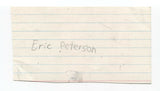 Eric Peterson Signed 3x5 Index Card Autographed Signature Actor Street Legal