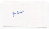 Gus Triandos Signed 3x5 Index Card Autograph Baseball MLB Baltimore Orioles