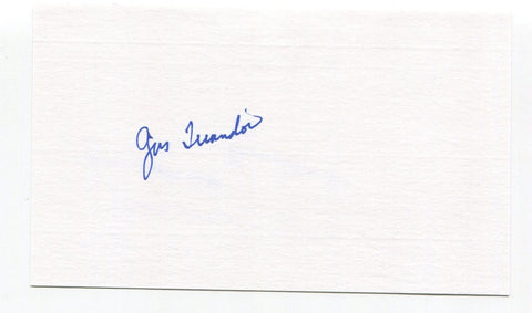 Gus Triandos Signed 3x5 Index Card Autograph Baseball MLB Baltimore Orioles