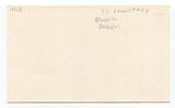 Linus Frey Signed 3x5 Index Card Autographed Signature Baseball Yankees