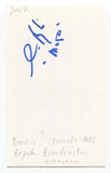 Dennis Beyak Signed 3x5 Index Card Autographed NHL Hockey Announcer