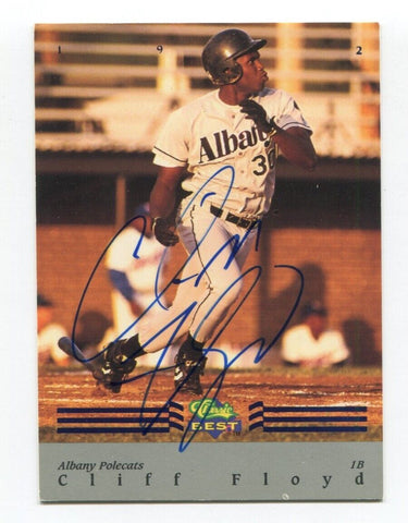 1992 Classic Best Cliff Floyd Signed Card Baseball Autographed AUTO #BC19