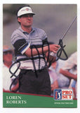 1991 Pro Set PGA Tour Golf Loren Roberts Signed Card Autographed Signature #149