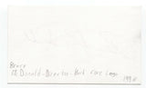 Bruce McDonald Signed 3x5 Index Card Autographed Signature Director Roadkill