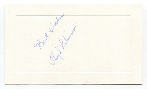 Floyd Robinson Signed Card Autograph Baseball MLB Roger Harris Collection
