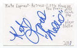 Kate Loprest Signed 3x5 Index Card Autograph Actress Boardwalk Empire