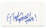 Greg Taylor Signed 3x5 Index Card Autographed Signature Jersey Band