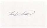 Tom Underwood Signed 3x5 Index Card Autograph Baseball MLB Philadelphia Phillies