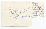 Dana Andersen Signed 3x5 Index Card Autograph Actor The Second City Die-Nasty