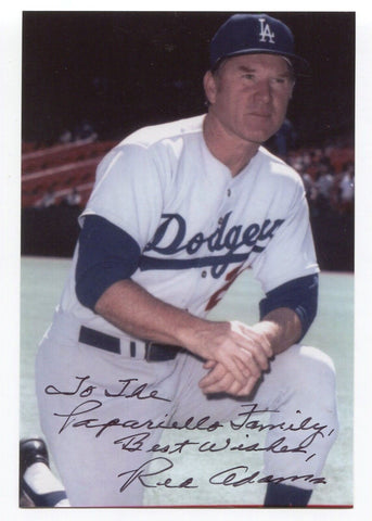 Red Adams Signed Photo Autographed Baseball Player Dodgers