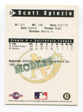 1994 Classic Modesto A's Scott Spiezio Signed Card Baseball Autographed AUTO #22