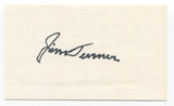 Jim Turner Signed 3x5 Index Card Autographed Baseball NY Yankees World Series