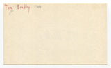 Tom Bradley Signed Cut Index Card Autographed Baseball MLB '69 California Angels