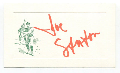 Joe Staton Signed Card Autograph MLB Baseball Roger Harris Collection