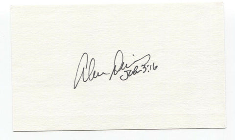 Alvin Davis Signed 3x5 Index Card Baseball Autographed Seattle Mariners