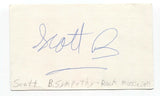 Scott B. Sympathy Signed 3x5 Index Card Autographed Signature Singer