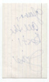 Jane McLean Signed 3x5 Index Card Autographed Signature Actress