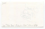 Jay "Mad Dog" Michaels Signed 3x5 Index Card Autographed Radio Host Actor