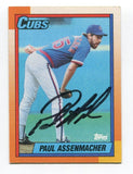 1990 Topps Paul Assenmacher Signed Card Baseball Autograph MLB AUTO #644