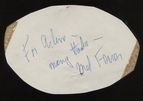 Mel Ferrer Signed Album Page Autograph AUTO MGM 1955