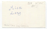 Men Without Hats - Michel Langevin Signed 3x5 Index Card Autographed Signature