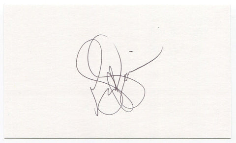 Gary DiSarcina Signed 3x5 Index Card Autographed Baseball Angels