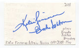 Katie Finneran Signed 3x5 Index Card Autographed Actress Wonderfalls