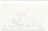Julie Stewart Signed 3x5 Index Card Autograph Signature Actress Director