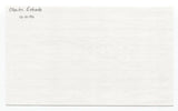 Chuck Estrada Signed 3x5 Index Card Baseball Autographed Signature