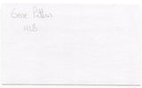 Gene Patton Signed 3x5 Index Card Autographed Baseball Player Boston Braves
