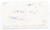 Michael Geddes Signed 3x5 Index Card Autographed Signature Producer