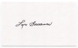 Louis Sossamon Signed 3x5 Index Card Autographed NFL Football New York Yankees