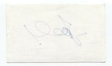 Joel Godard Signed 3x5 Index Card Autographed Signature Voice Announcer Conan