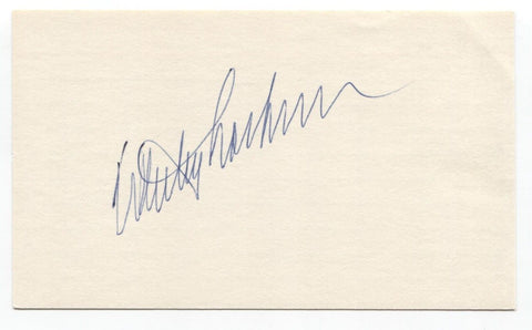 Whitney Lockman Signed 3x5 Index Card Baseball Autographed Chicago White Sox