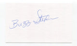 Buzz Stephen Signed 3x5 Index Card Autographed MLB Baseball Minnesota Twins