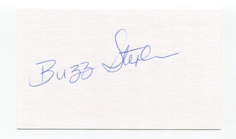 Buzz Stephen Signed 3x5 Index Card Autographed MLB Baseball Minnesota Twins