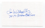 Jim Willoughby Signed 3x5 Index Card Autograph Baseball MLB San Francisco Giants