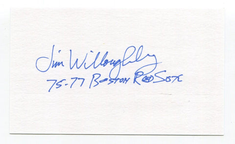 Jim Willoughby Signed 3x5 Index Card Autograph Baseball MLB San Francisco Giants