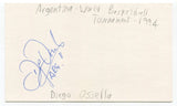 Diego Osella Signed 3x5 Index Card Autographed Basketball Argentina