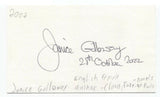 Janice Galloway Signed 3x5 Index Card Autographed Signature Author Writer
