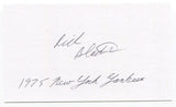 Richard "Rich" Bladt Signed 3x5 Index Card Autographed New York Yankees